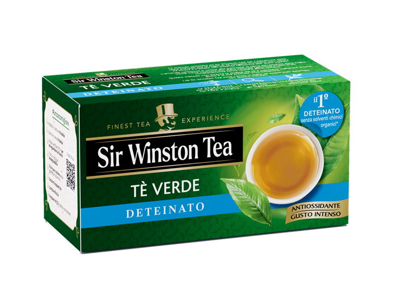 Sir Wiston Tea® | Tè Freddo Deteinato Pesca e Mango | Tè Senza Zuccheri e  Calorie | Tè Deteinato Frutta Pesca & Mango - 1 x 18 Bustine di Tè (45 Gr)